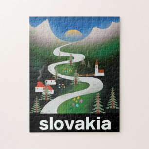 Puzzle Affiche de voyage en Slovaquie