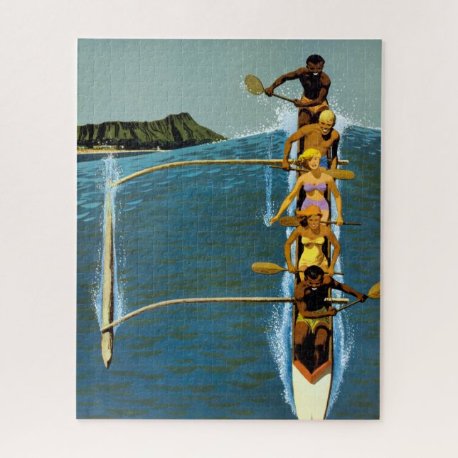 Puzzle Affiche De Voyage Pour United Air Lines Vers Hawai (Vertical)