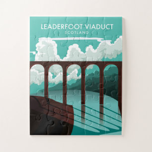Puzzle Affiche de voyage Viaduc de Leaderfoot Écosse
