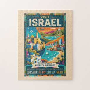 Puzzle Affiche de voyage vintage Israël