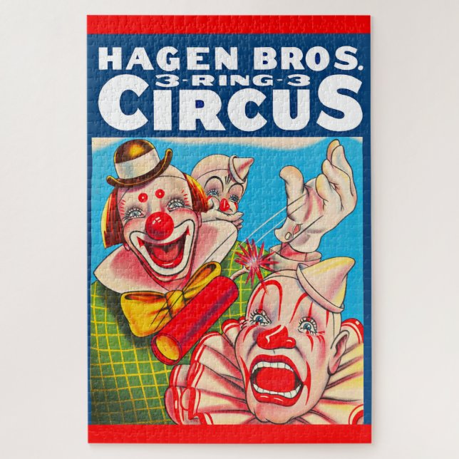Puzzle Affiche du cirque Hagen Brothers dans les années 1 (Vertical)