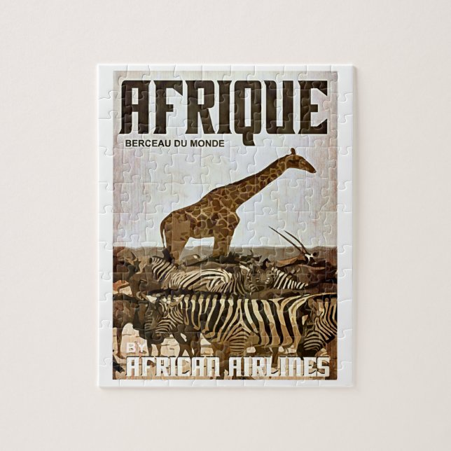 Puzzle Affiche du tourisme en Afrique (Vertical)