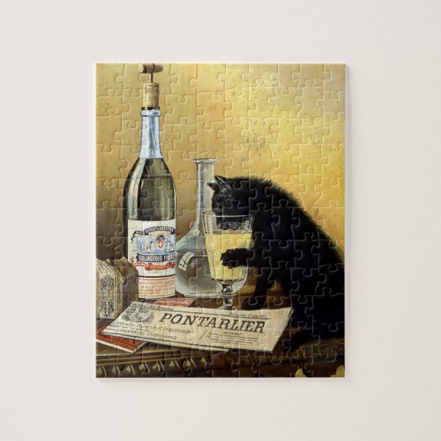 Puzzle Affiche française rétro "absinthe bourgeois" (Vertical)