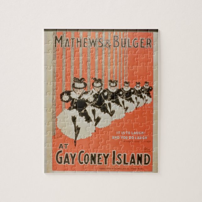 Puzzle Affiche pour "Mathews et Bulger" chez Coney Island (Vertical)