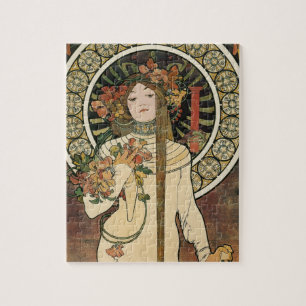 Puzzle Affiche vintage Alfonse Mucha Trappistine Nouveau