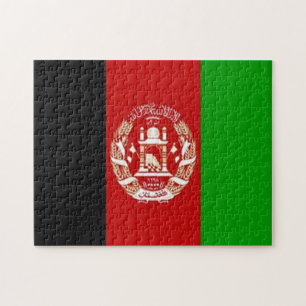Puzzle Afghanistan - drapeau afghan -