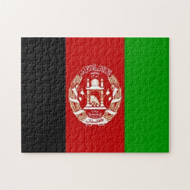 Puzzle Afghanistan - drapeau afghan - (Horizontal)