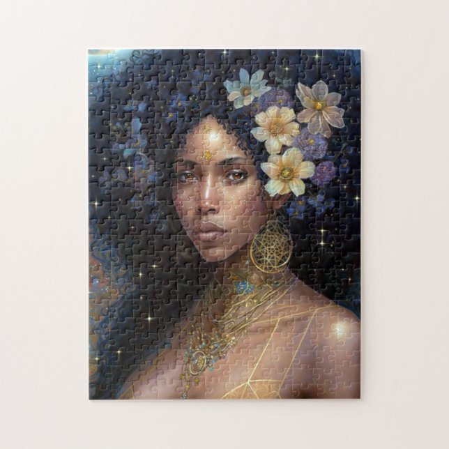 Puzzle African American Black Goddess Queen Imaginaire Ar (Vertical)