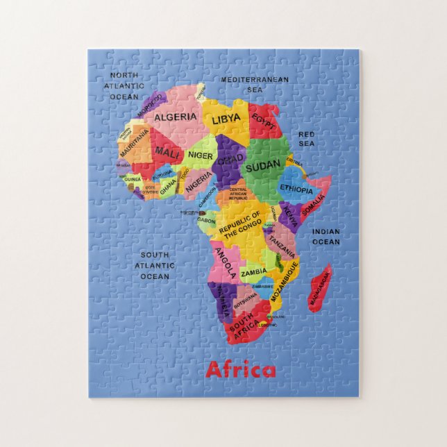 Puzzle Afrika (Vertikal)