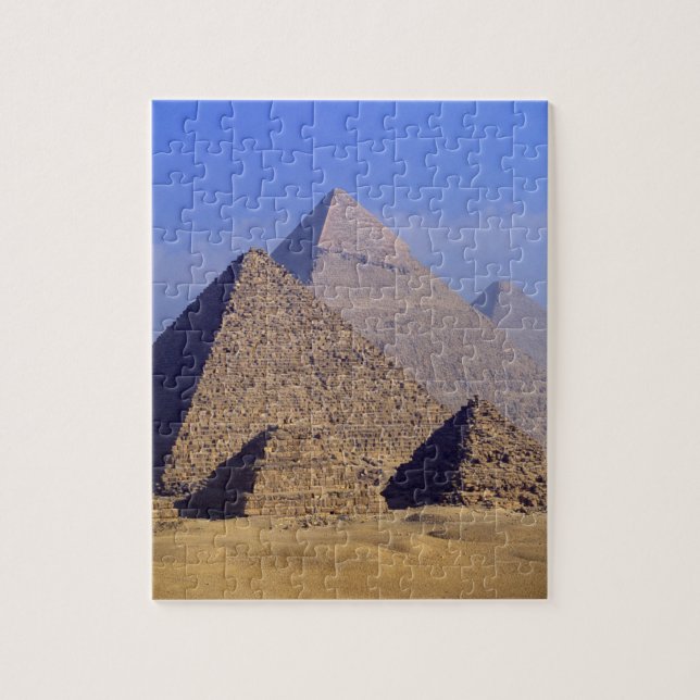Puzzle Afrique, Egypte, Caire, Gizeh. Grandes pyramides (Vertical)