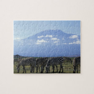 Puzzle Afrique, Kenya, Parc national d'Amboseli, Troupeau