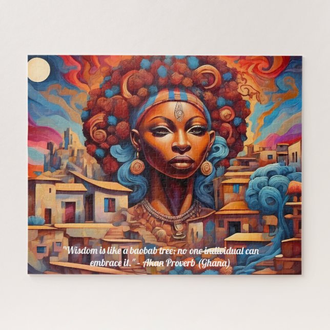 Puzzle Afrofuturisme : Beauté et patrimoine africains dyn (Horizontal)