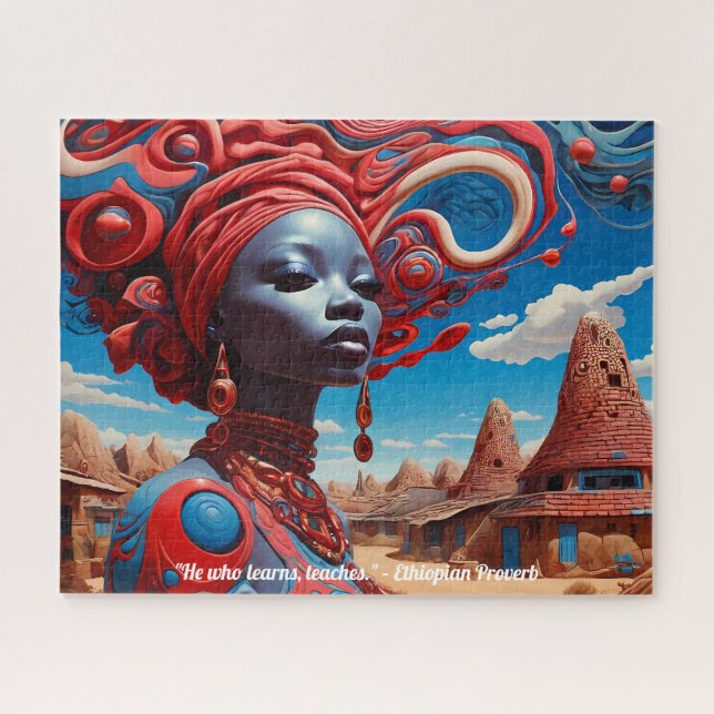 Puzzle Afrofuturisme : Beauté et patrimoine africains dyn (Horizontal)