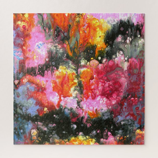 Puzzle "After Rain Sunset Window", abstract, expression (Vertical)