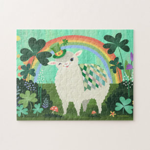 Puzzle Agneau chanceux du jour de St. Patricks