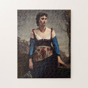 Puzzle Agostina, 1866 par Jean-Baptiste-Camille Corot