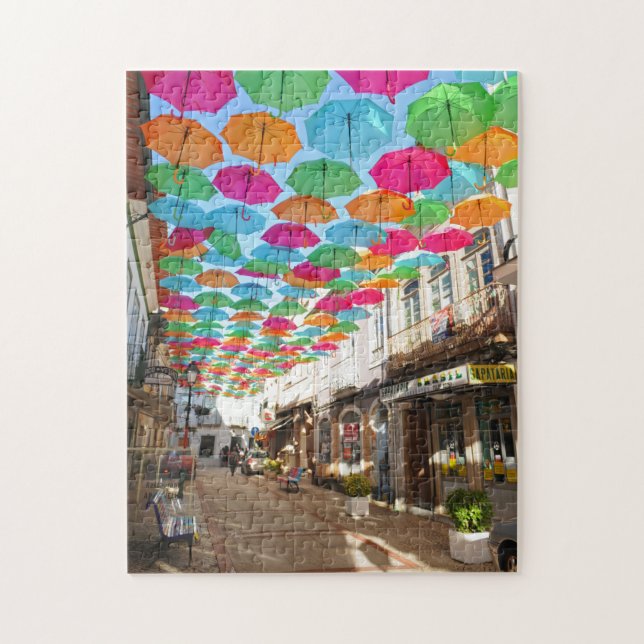 Puzzle Agueda Umbrella Sky - Le vrai Portugal (Vertical)