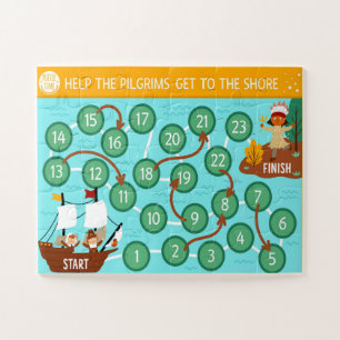 Puzzle Aide de Thanksgiving pour les pèlerins pour attein