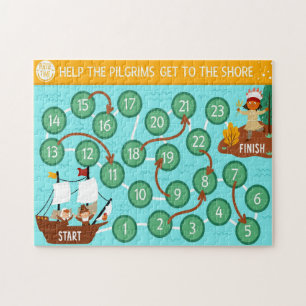 Puzzle Aide de Thanksgiving pour les pèlerins pour attein