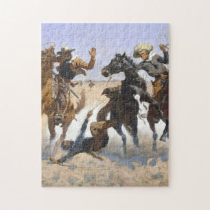 Puzzle Aider Un Camarade 1890 Frédéric Remington