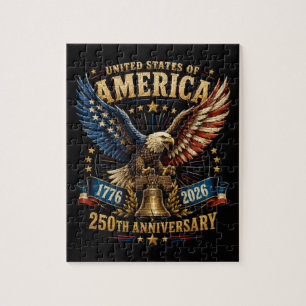 Puzzle Aigle du 250e anniversaire des États-Unis d'Amériq
