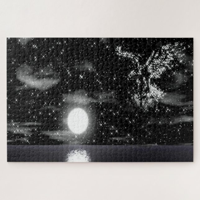 Puzzle Aigle fait des étoiles la nuit (Horizontal)