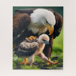 Puzzle Aigle Patriotique Bald Fête des Pères Cadeau de la