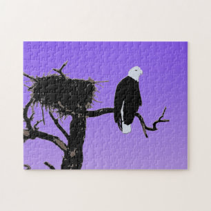 Puzzle Aigle royal au coucher du soleil - Art original de