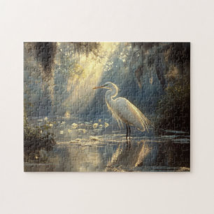 Puzzle Aiguille majestueuse debout dans un marais serein 