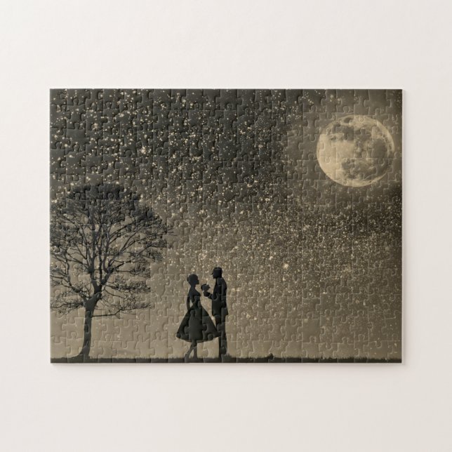 Puzzle Aiguilles Je t'aime Proposition romantique (Horizontal)