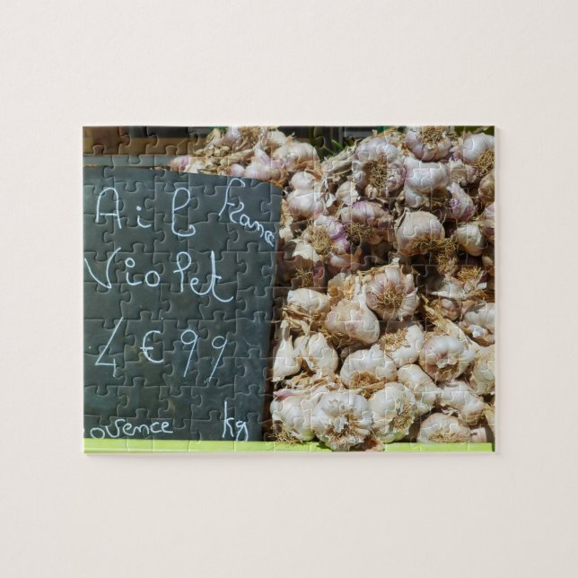 Puzzle Ail Violet Français Ail Photo (Horizontal)