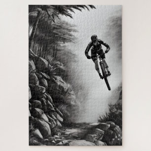 Puzzle Air - Vélo de montagne - Croquis numérique crayon