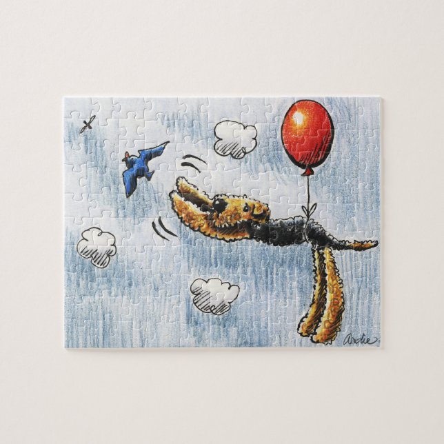 Puzzle Aire-Balloon Airedale Terrier (Horizontal)