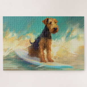 Puzzle Airedale Beach Surf Peinture
