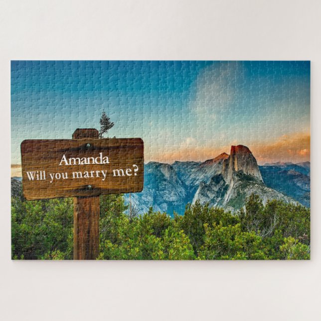 Puzzle Ajouter un nom Message caché Mariage Proposition P (Horizontal)