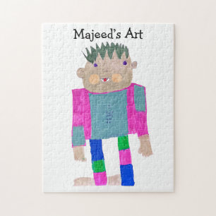 Puzzle Ajoutez le travail artistique de votre enfant à ce