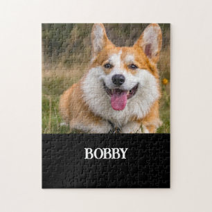 Puzzle Ajoutez votre propre photo de chien et nom
