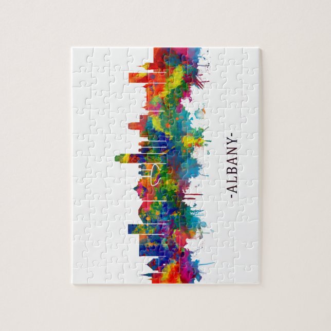 Puzzle Albany New York Skyline (Vertical)