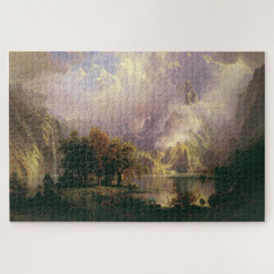 Puzzle Albert Bierstadt "Paysage des Rocheuses" 1870