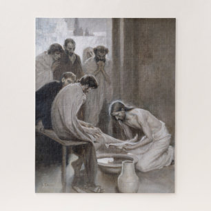 Puzzle Albert Edelfelt - Jésus lavant les pieds des disci