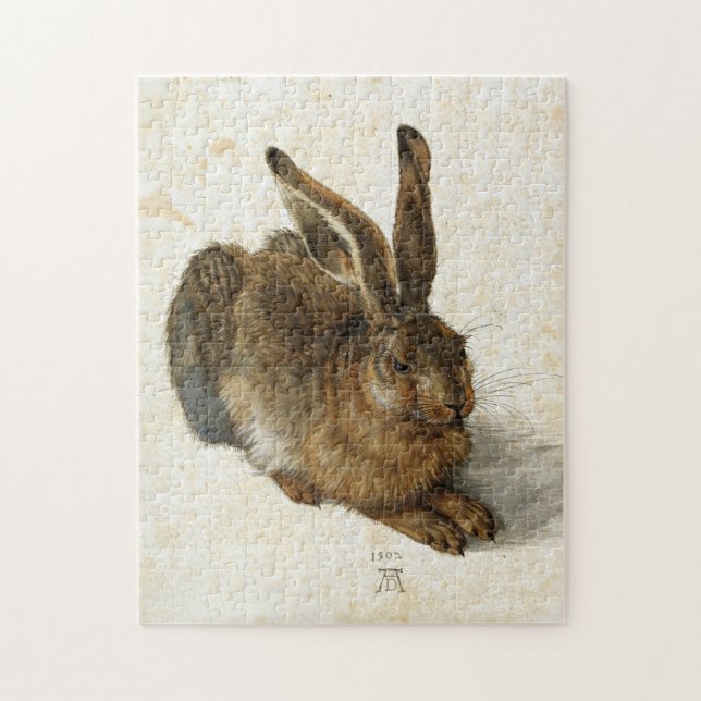 Puzzle ALBRECHT DÜRER - jeune lièvre 1502 (Vertical)