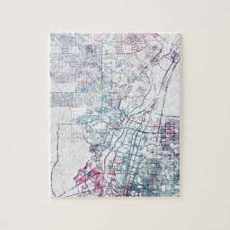 Puzzle Albuquerque map painting