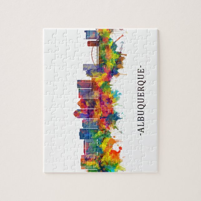 Puzzle Albuquerque New Mexico Skyline (Vertical)