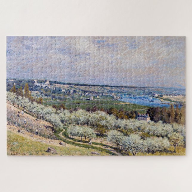 Puzzle Alfred Sisley - Terrasse à Saint-Germain, Printemp (Horizontal)