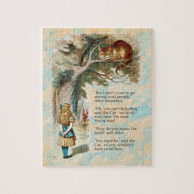 Puzzle Alice au pays des merveilles Cheshire Cat Mad (Vertical)
