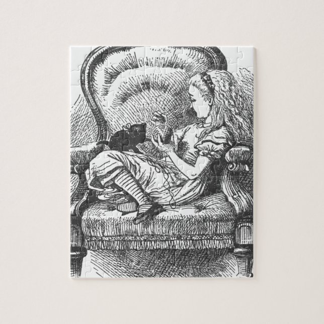 Puzzle Alice et son chaton (Vertical)