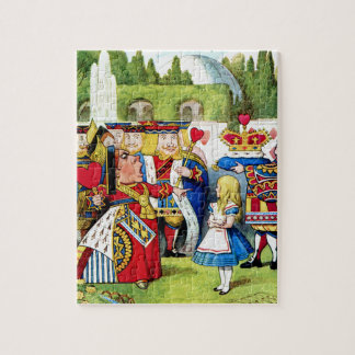 Puzzle Alice rencontre la reine des coeurs au pays des