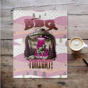 Puzzle Alien BBQ Enlèvement de vache Plaisanterie