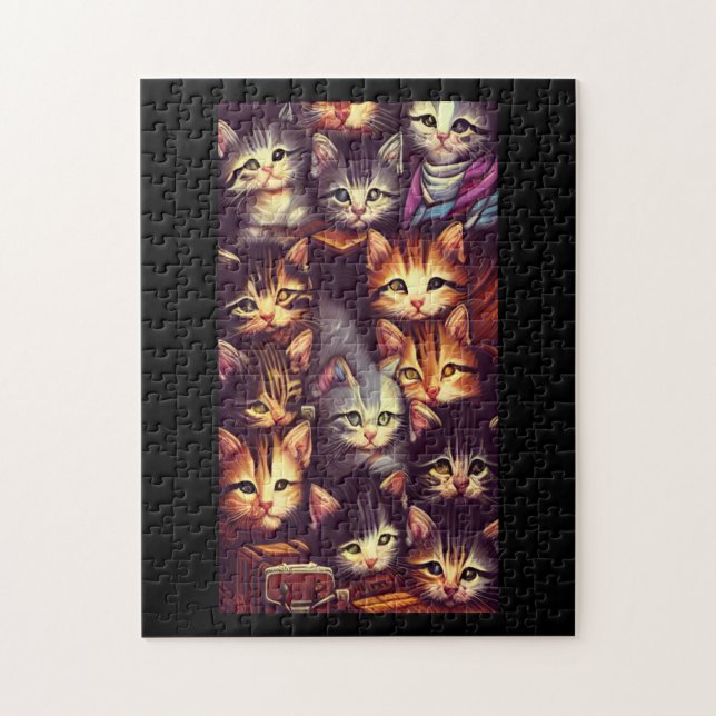 Puzzle Alien chat colonne voyage voix chic (Vertical)