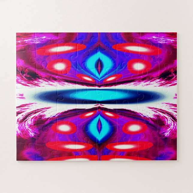 Puzzle Alien planet splashdown space travel art (Horizontal)